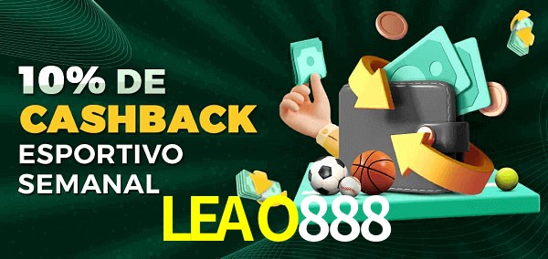10% de bônus de cashback na LEAO888