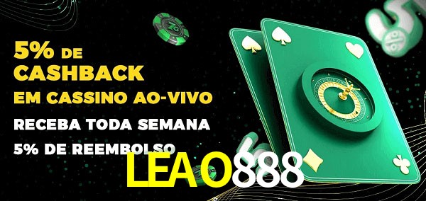 Promoções do cassino ao Vivo LEAO888